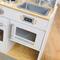 KidKraft Let's Cook Wooden Play Kitchen with Lights & Sounds & Pull-Down Faucet